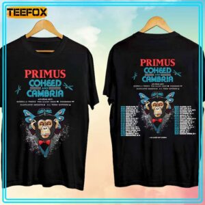 Primus and Coheed and Cambria Summer US Tour 2024 Music T Shirt
