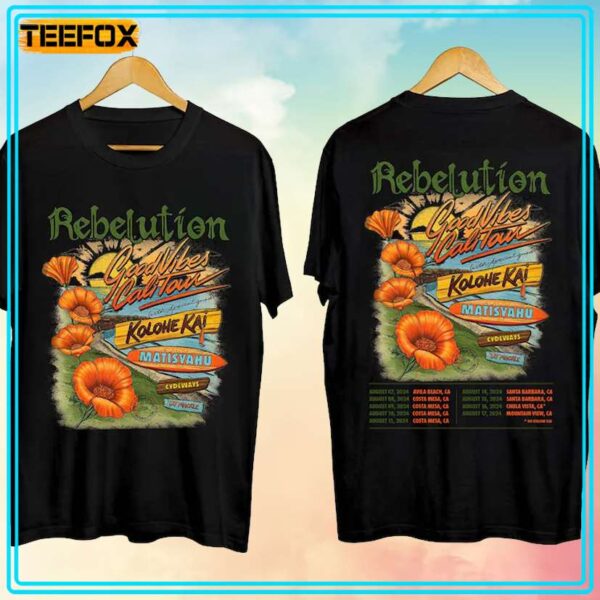Rebelution Good Vibes Cali Tour 2024 Unisex T Shirt