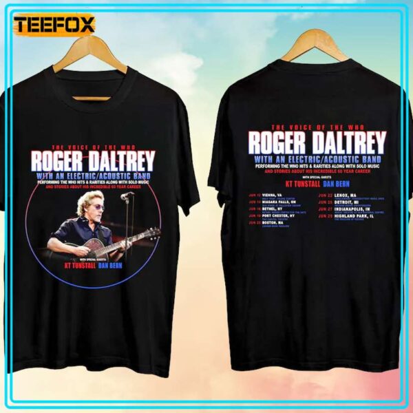 Roger Daltrey Tour 2024 Concert T Shirt