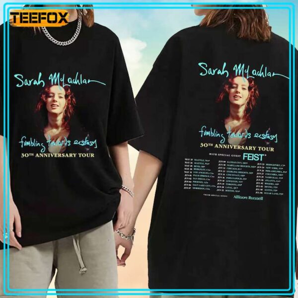 Sarah McLachlan Fumbling Towards Ecstasy 30th Anniversary Tour Unisex T Shirt 1713483782