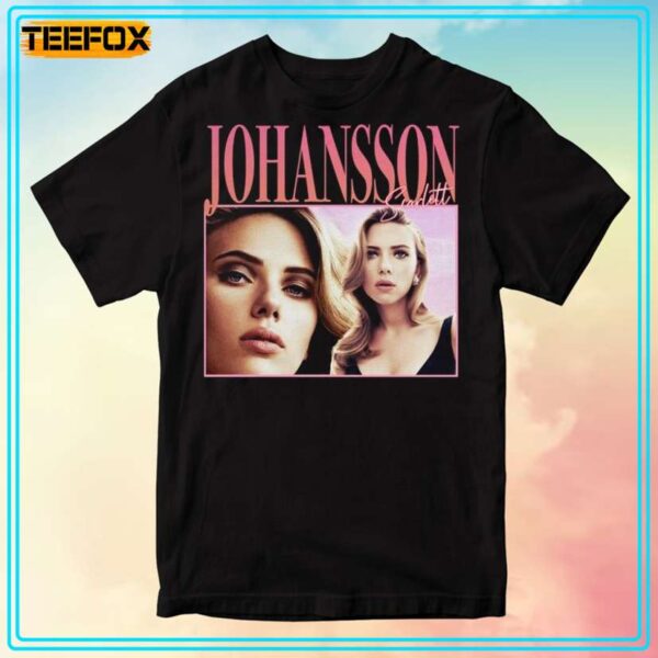 Scarlett Johansson 90s Retro Style T Shirt