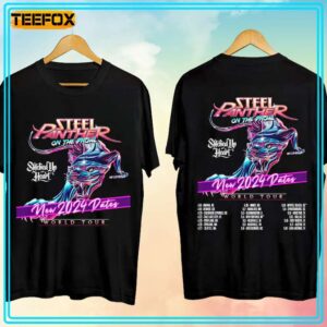 Steel Panther On the Prowl World Tour 2024 Concert T Shirt