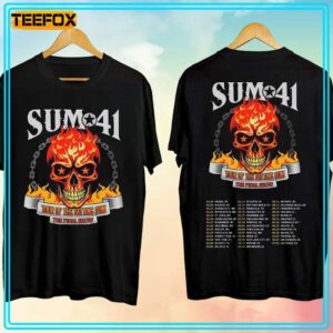 Sum 41Tour Of The Setting Sum 2024 2025 Concert T Shirt