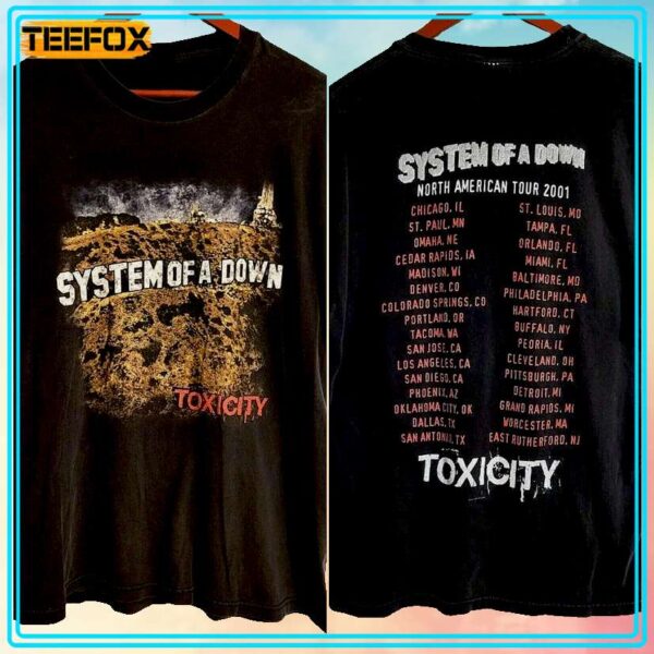 System Of A Down Toxicity Tour SOAD T Shirt