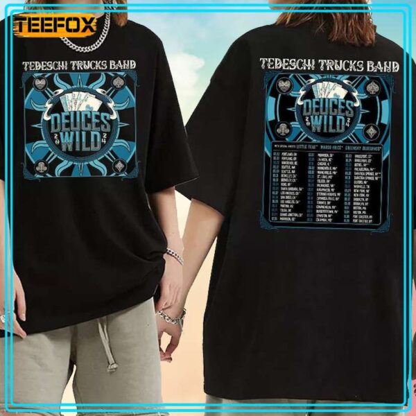 Tedeschi Trucks Band Deuces Wild North American Tour 2024 Concert T Shirt