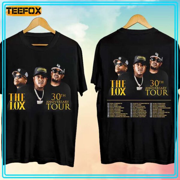 The Lox 30th Anniversary Tour 2024 Concert T Shirt
