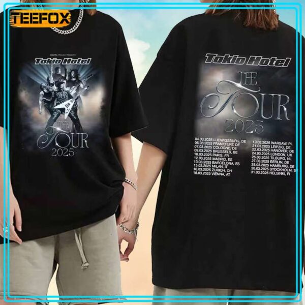 Tokio Hotel Tour 2025 Concert T Shirt