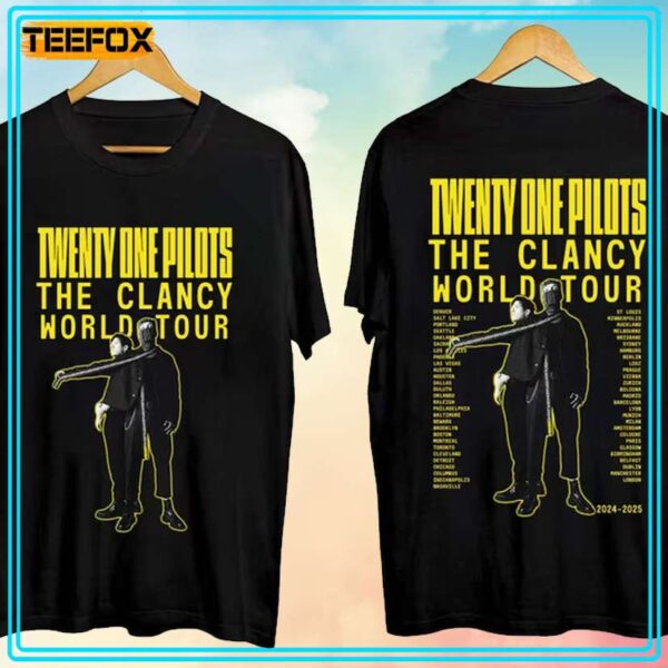 Twenty One Pilots The Clancy World Tour 2024 Unisex T Shirt