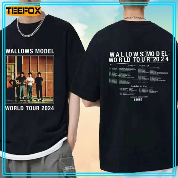 Wallows Model World Tour 2024 Concert T Shirt