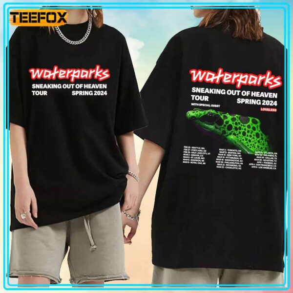 Waterparks Sneaking Out of Heaven Spring Tour 2024 Music Unisex T Shirt