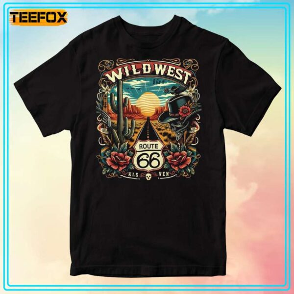 Wild West Route 66 Unisex T Shirt