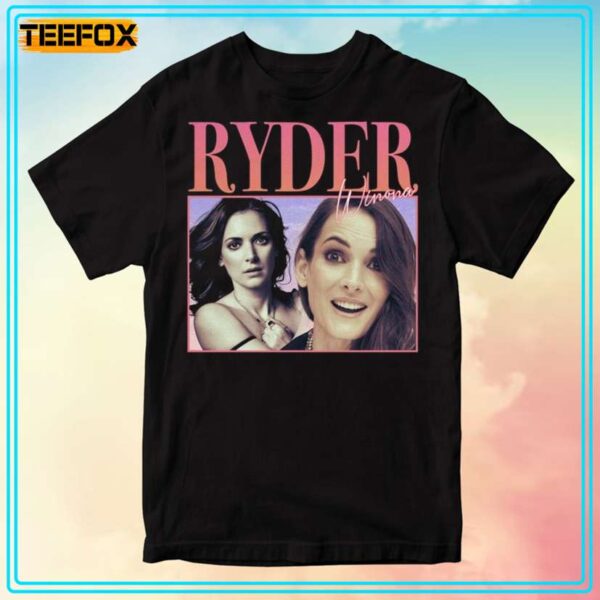 Winona Ryder 90s Retro Style T Shirt