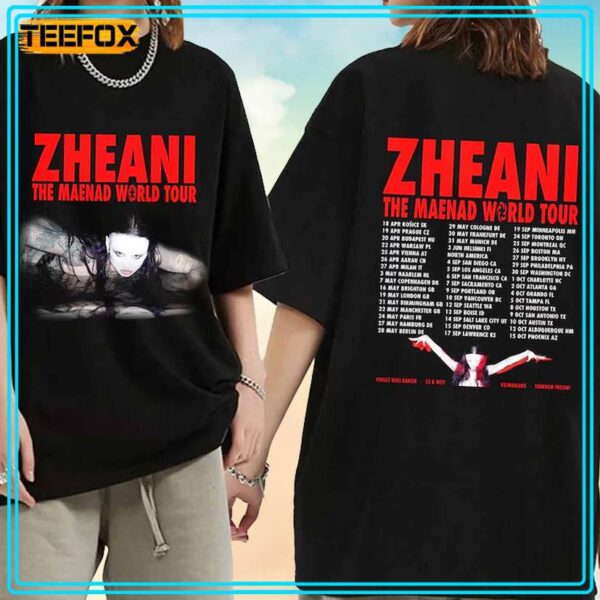 Zheani The Maenad World Tour 2024 Concert Music T Shirt 1713483781