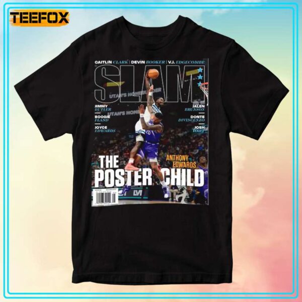 Anthony Edwards Minnesota Timberwolves NBA Slam Cover Unisex T Shirt