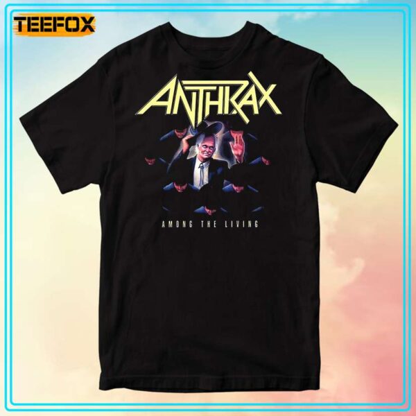 Anthrax Among The Living Album Vintage T Shirt