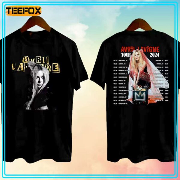 Avril Lavigne Tour 2024 Concert T Shirt