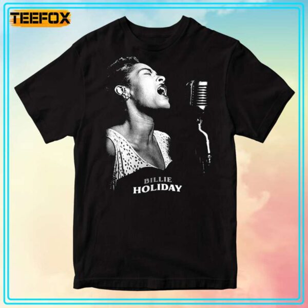 Billie Holiday Jazz Singer T Shirt