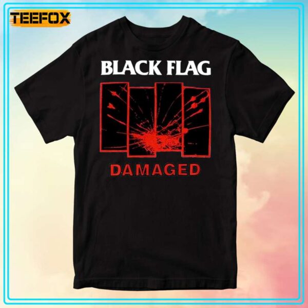 Black Flag Damaged Unisex T Shirt