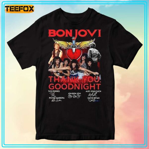 Bon Jovi Thank You Goodnight T Shirt