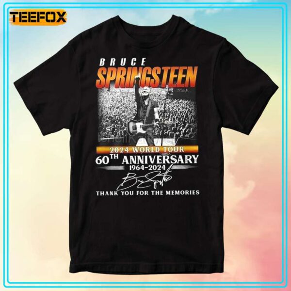 Bruce Springsteen Tour 2024 60th Anniversary T Shirt