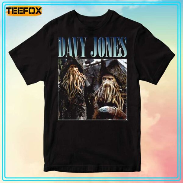 Davy Jones Pirates of the Caribbean Character T Shirt