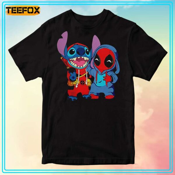 Deadpool and Stitch Best Friends Unisex T Shirt