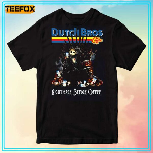 Dutch Bros Coffee Nightmare Before Christmas Graphic T Shirt