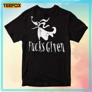 Fucks Given Zero From Nightmare Before Christmas Graphic T Shirt