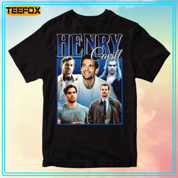 Henry Cavill Actor Retro T Shirt