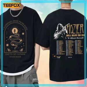 Hozier Unreal Unearth Tour 2024 Album Music T Shirt