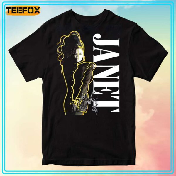 Janet Jackson Music Tour Retro T Shirt