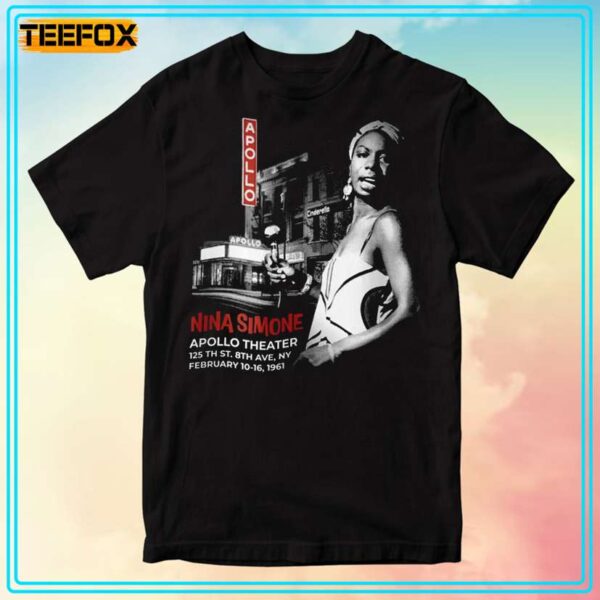 Jazz Great Nina Simone at the Apollo Theater in NYC T Shirt