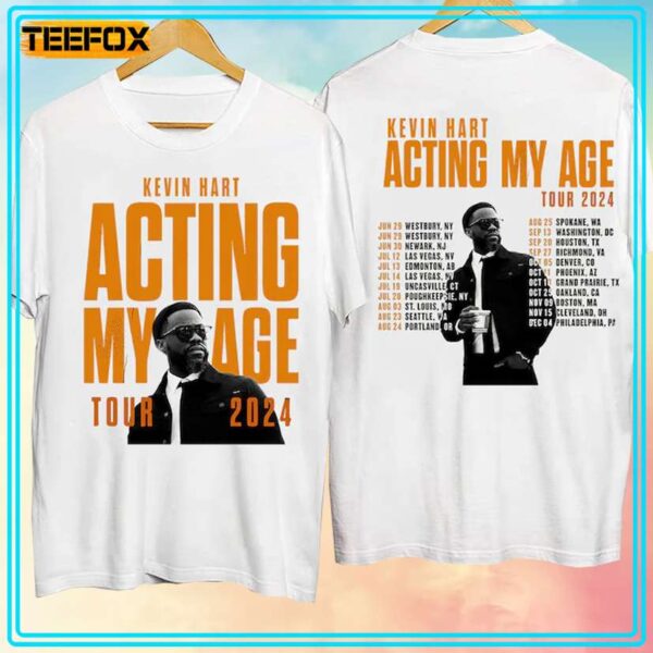 Kevin Hart Act My Age Tour 2024 Music T Shirt