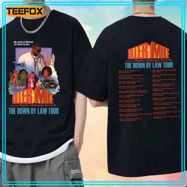 Killer Mike Down By Law Tour 2024 Concert T Shirt