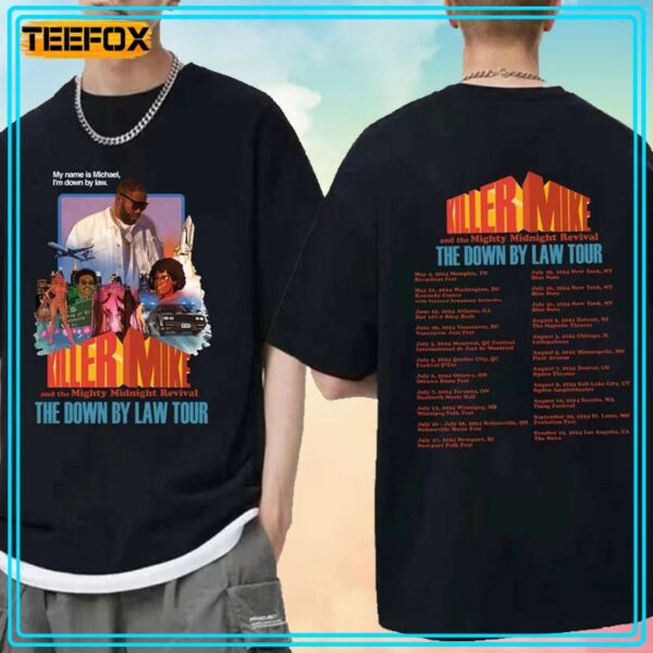 Killer Mike Down By Law Tour 2024 T Shirt