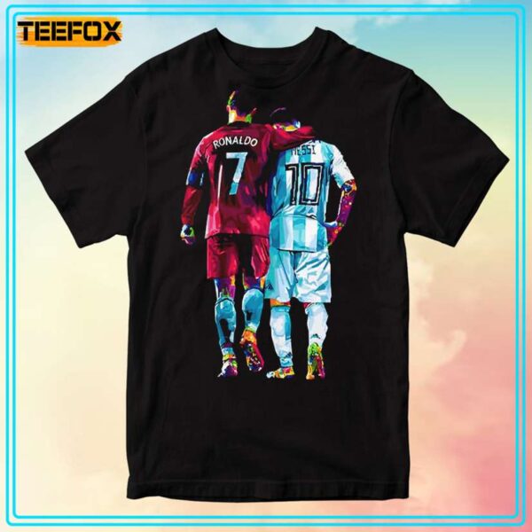 Lionel Messi and Cristiano Ronaldo Football Legends T Shirt