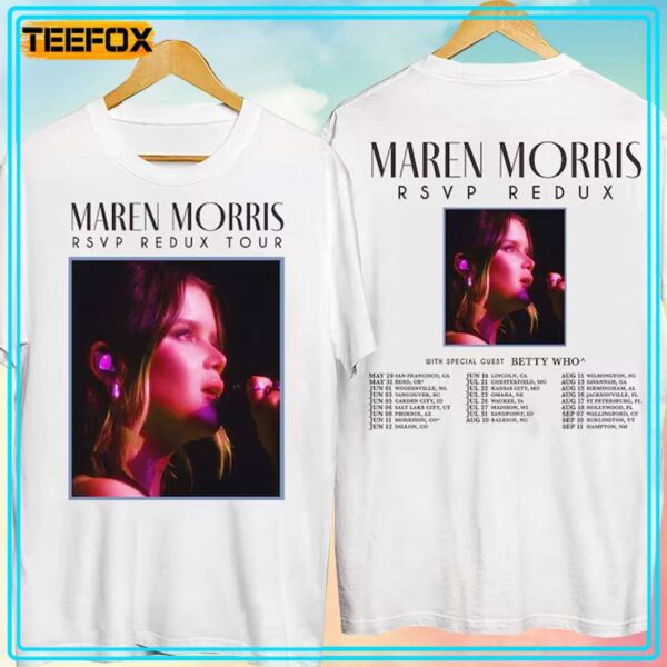 Maren Morris RSVP Redux Tour 2024 Concert T Shirt