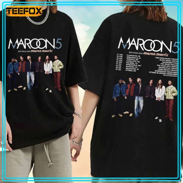 Maroon 5 Tour 2024 Concert T Shirt