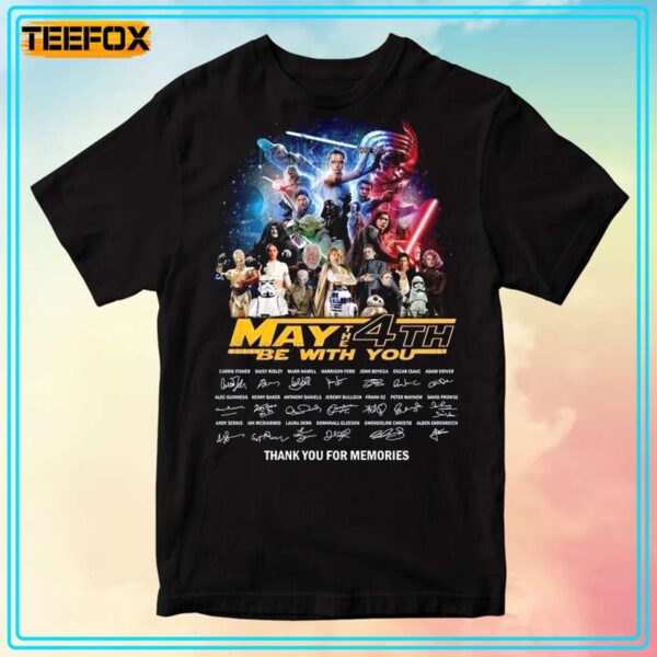 May The Fourth Be With You Star Wars Character T Shirt