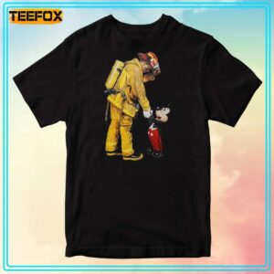 Mickey Mouse and Firefighter Graphic T Shirt