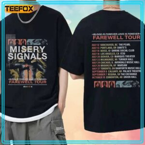 Misery Signals Blood is Forever Love is Forever Farewell Tour 2024 T Shirt