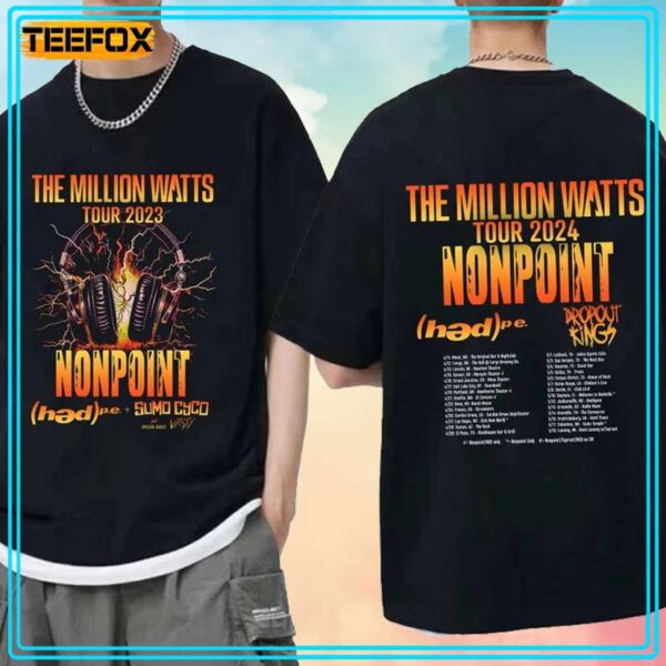 Nonpoint The Million Watts Tour 2024 Band T Shirt