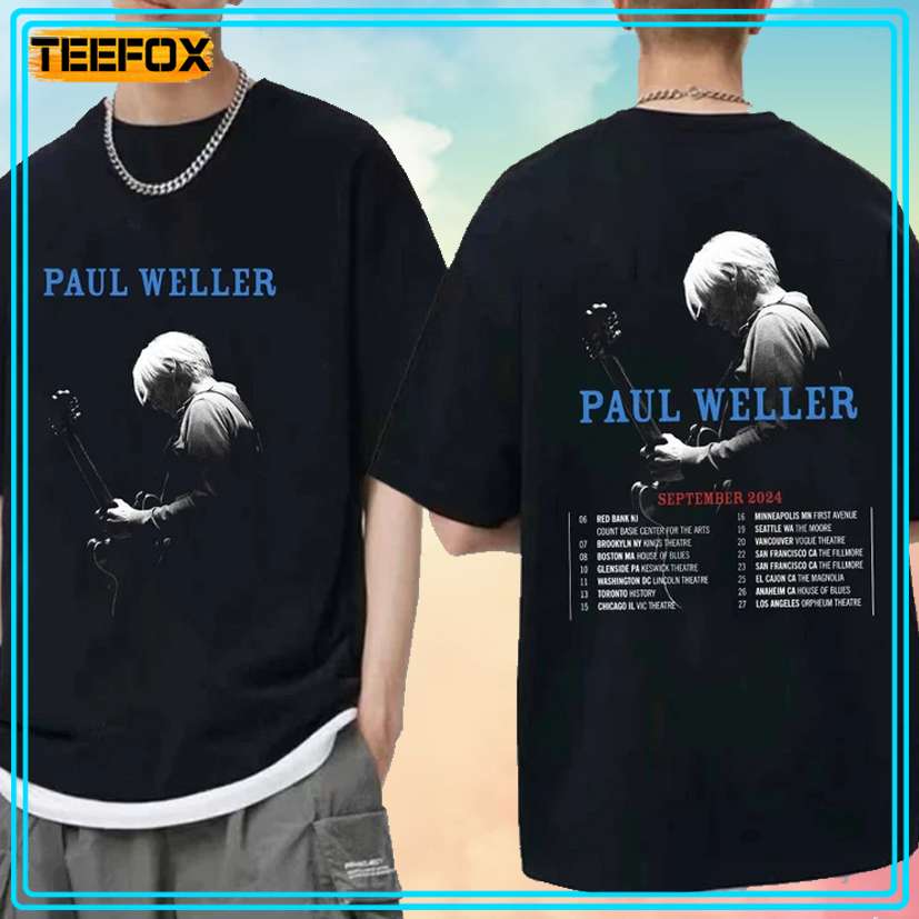 Paul Weller Tour 2024 Concert T Shirt