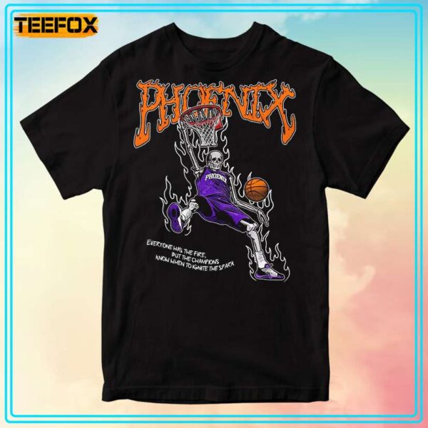 Phoenix Suns Basketball Skull Style T Shirt