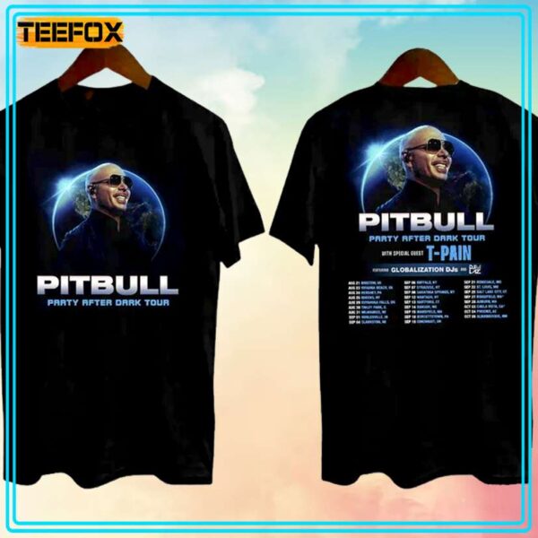 Pitbull Party After Dark Tour 2024 T Shirt