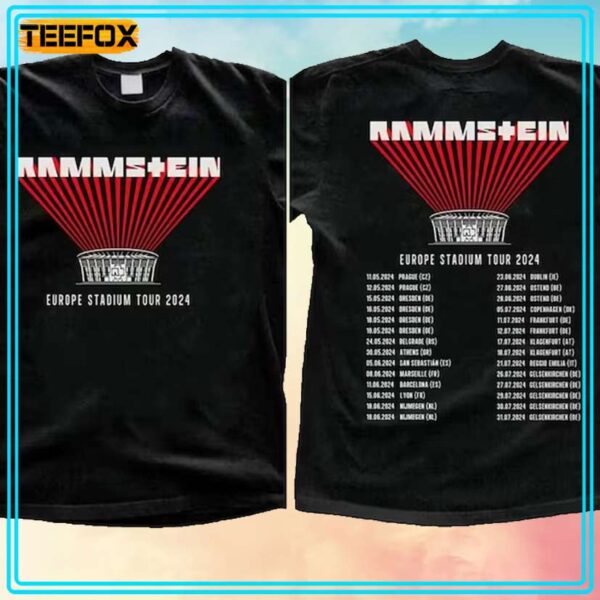 Rammstein EU Tour 2024 T Shirt