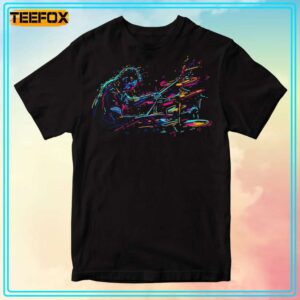Rock Drummer Music T Shirt