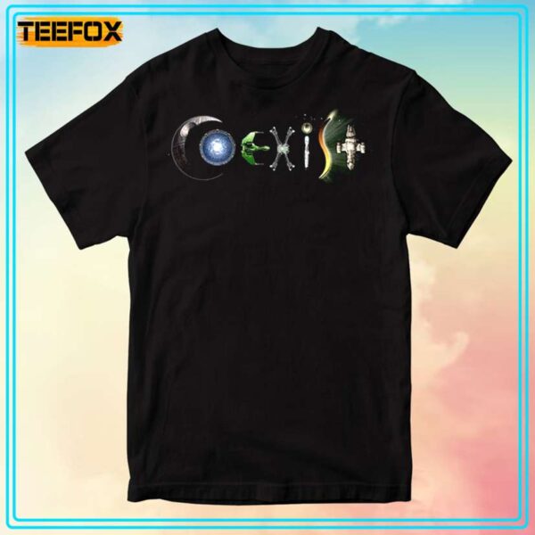 SciFi Coexist Graphic T Shirt