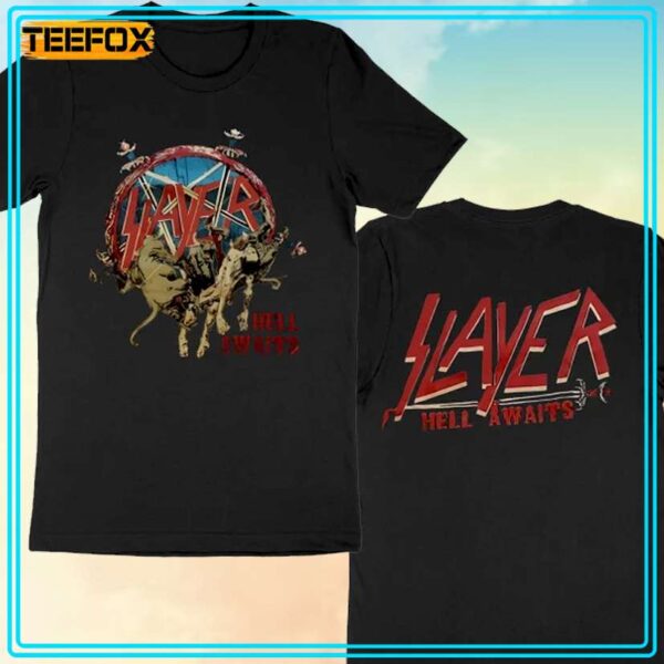 Slayer Hell Awaits 1985 T Shirt