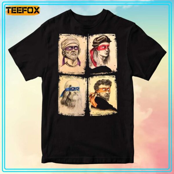 Teenage Mutant Ninja Turtles And Renaissance Italian Artists Version Graphic T Shirt